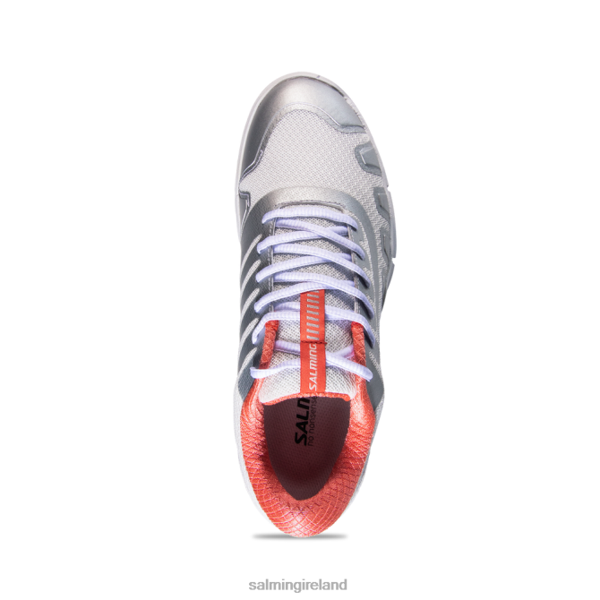 Salming Women White/Coral Kobra Recoil Shoes VV4253